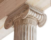 Capital du fléau ionique néoclassique grec photographie stock Capital du fléau ionique néoclassique grec photographie stock