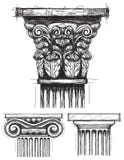 Capitaux de colonne illustration de vecteur Capitaux de colonne illustration de vecteur