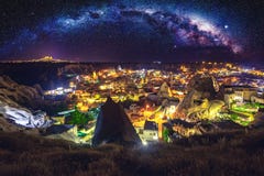 Cappadocia Antyczny miasteczko w Turcja zdjęcia royalty free Cappadocia Antyczny miasteczko w Turcja zdjęcia royalty free