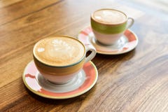 cappuccino fili?anki dwa fotografia stock cappuccino fili?anki dwa fotografia stock