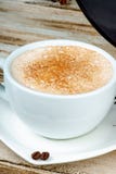 Cappuccinokoffie in een kop stock fotografie Cappuccinokoffie in een kop stock fotografie