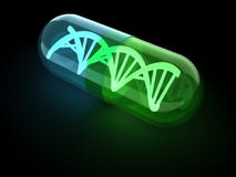Capsula del DNA illustrazione di stock Capsula del DNA illustrazione di stock