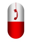 Capsule With Telephone Royalty Free Stock Photos Capsule With Telephone Royalty Free Stock Photos