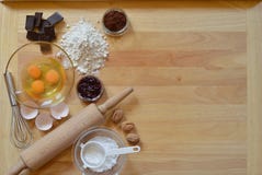 Capítulo de los ingredientes de la hornada fotografía de archivo libre de regalías Capítulo de los ingredientes de la hornada fotografía de archivo libre de regalías