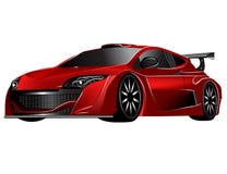 car concept futuristic red απεικόνιση αποθεμάτων car concept futuristic red απεικόνιση αποθεμάτων