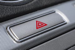 Car hazard warning button. stock images Car hazard warning button. stock images
