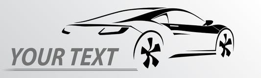 Car Logo Abstract Lines Vector. Vector illustration