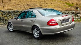 A car that made history, german technology and elegance along with viability, rear tail lights, royalty free stock images A car that made history, german technology and elegance along with viability, rear tail lights, royalty free stock images