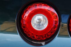 Car Stop Rear Light View Royalty Free Stock Image Car Stop Rear Light View Royalty Free Stock Image