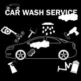 Car wash banner drawing by white color royalty free stock photo Car wash banner drawing by white color royalty free stock photo