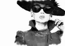 cara de la mujer de la manera ilustración del vector cara de la mujer de la manera ilustración del vector