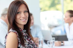 Cara de la mujer de negocios hermosa imagen de archivo Cara de la mujer de negocios hermosa imagen de archivo