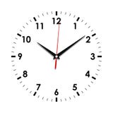 Cara de reloj en el blanco libre illustration Cara de reloj en el blanco libre illustration