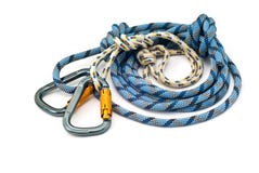 carabiners som klättrar utrustningrepet arkivfoton carabiners som klättrar utrustningrepet arkivfoton