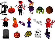 Caracteres del vector de Víspera de Todos los Santos ilustración del vector Caracteres del vector de Víspera de Todos los Santos ilustración del vector