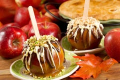 Caramel Apples Royalty Free Stock Photo Caramel Apples Royalty Free Stock Photo