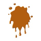 Caramel Stain Icon Stock Images