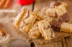 Caramelo de la Navidad, galletas Imagen de archivo libre de regalías Caramelo de la Navidad, galletas Imagen de archivo libre de regalías