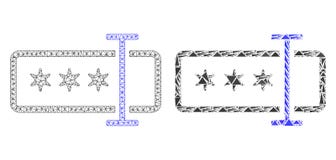 Carcasse polygonale Mesh Password Field et icône de mosaïque illustration de vecteur Carcasse polygonale Mesh Password Field et icône de mosaïque illustration de vecteur