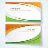 Card with abstract wavy lines Orange and green stripes Creative element for the design of templates postcards advertisements stock illustration Card with abstract wavy lines Orange and green stripes Creative element for the design of templates postcards advertisements stock illustration