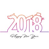 2018 Card Design Template. 2018 Figures with Design. Vector stock illustration 2018 Card Design Template. 2018 Figures with Design. Vector stock illustration