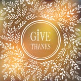 Card For Thanksgiving Day Royalty Free Stock Photography Card For Thanksgiving Day Royalty Free Stock Photography