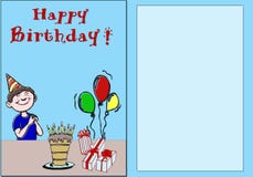 Card Happy Birthday Stock Photo