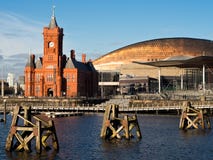 Cardiff Bay in Wales royalty free stock photos Cardiff Bay in Wales royalty free stock photos