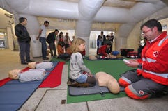 Cardiopulmonale reanimation stock foto Cardiopulmonale reanimation stock foto