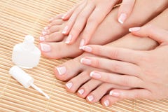 Care For Beautiful Nails Royalty Free Stock Images