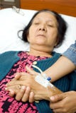 Care To Old Sick Grandparent Stock Image Care To Old Sick Grandparent Stock Image