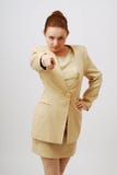 Career Girl Pointing The Finger At Camera Royalty Free Stock Photo Career Girl Pointing The Finger At Camera Royalty Free Stock Photo