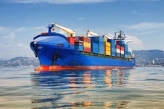 Cargo Ship Full Of Containers Royalty Free Stock Photos Cargo Ship Full Of Containers Royalty Free Stock Photos