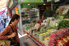 Carmel Market, Shuk Ha ‚Carmel, Jaffa, Tel Aviv royalty-vrije stock fotografie Carmel Market, Shuk Ha ‚Carmel, Jaffa, Tel Aviv royalty-vrije stock fotografie