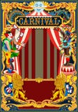 Carnaval-het Themakaart van het Affichecircus vector illustratie Carnaval-het Themakaart van het Affichecircus vector illustratie