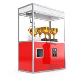 Carnaval Toy Claw Crane Arcade Machine vermelho com troféu dourado 3 ilustração do vetor Carnaval Toy Claw Crane Arcade Machine vermelho com troféu dourado 3 ilustração do vetor
