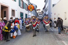 Carnevale 2017 di Basilea immagini stock libere da diritti Carnevale 2017 di Basilea immagini stock libere da diritti
