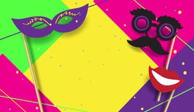 Carnival Party Festive poster Mardi Gras, Brazilian Festival sign template vector vector illustration Carnival Party Festive poster Mardi Gras, Brazilian Festival sign template vector vector illustration