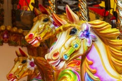 Carousel koń - funfair rozrywkowa przejażdżka zdjęcie stock Carousel koń - funfair rozrywkowa przejażdżka zdjęcie stock