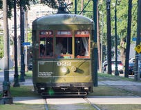 Carrello-st Charles Avenue Streetcar di New Orleans fotografia stock libera da diritti Carrello-st Charles Avenue Streetcar di New Orleans fotografia stock libera da diritti
