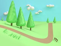 carretera nacional mínima de la montaña de la colina del campo del verde de la naturaleza del extracto del estilo del polivinílic libre illustration carretera nacional mínima de la montaña de la colina del campo del verde de la naturaleza del extracto del estilo del polivinílic libre illustration