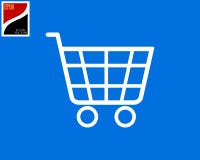 Carretilla que hace compras del supermercado libre illustration Carretilla que hace compras del supermercado libre illustration