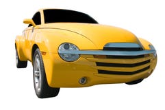 Carro amarillo imagen de archivo libre de regalías Carro amarillo imagen de archivo libre de regalías