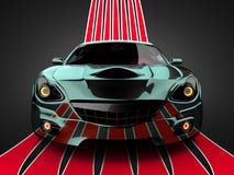 Carro desportivo brandless luxuoso ilustração stock Carro desportivo brandless luxuoso ilustração stock