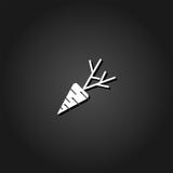Carrot icon flat royalty free illustration Carrot icon flat royalty free illustration