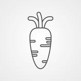 Carrot vector icon sign symbol vector illustration Carrot vector icon sign symbol vector illustration