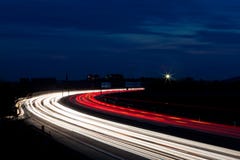 Cars Were In The Night On A Highway Royalty Free Stock Photo Cars Were In The Night On A Highway Royalty Free Stock Photo