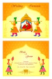 Carta indiana dell'invito di nozze royalty illustrazione gratis Carta indiana dell'invito di nozze royalty illustrazione gratis