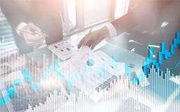 Carta y diagramas de la palmatoria de la compra y venta de acciones E ilustración del vector Carta y diagramas de la palmatoria de la compra y venta de acciones E ilustración del vector