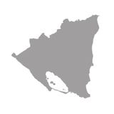 Carte bleue du Nicaragua illustration de vecteur Carte bleue du Nicaragua illustration de vecteur
